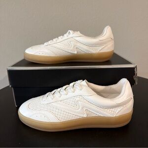 Madden Girl Giia Lace-Up White Sneakers